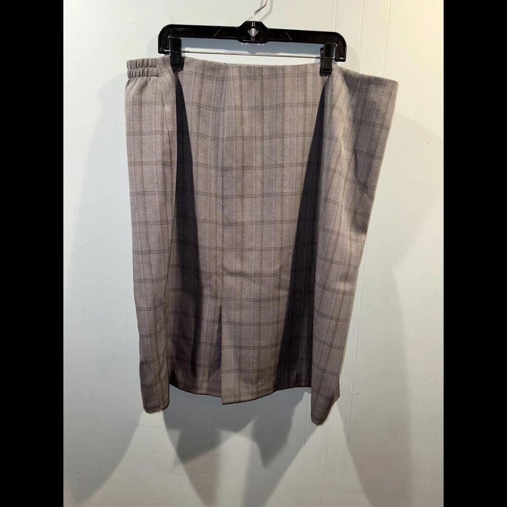 Womens Justin Taylor Blazer & Skirt Matching Set, Size 20W Gray Night Out / Work - Picture 3 of 5